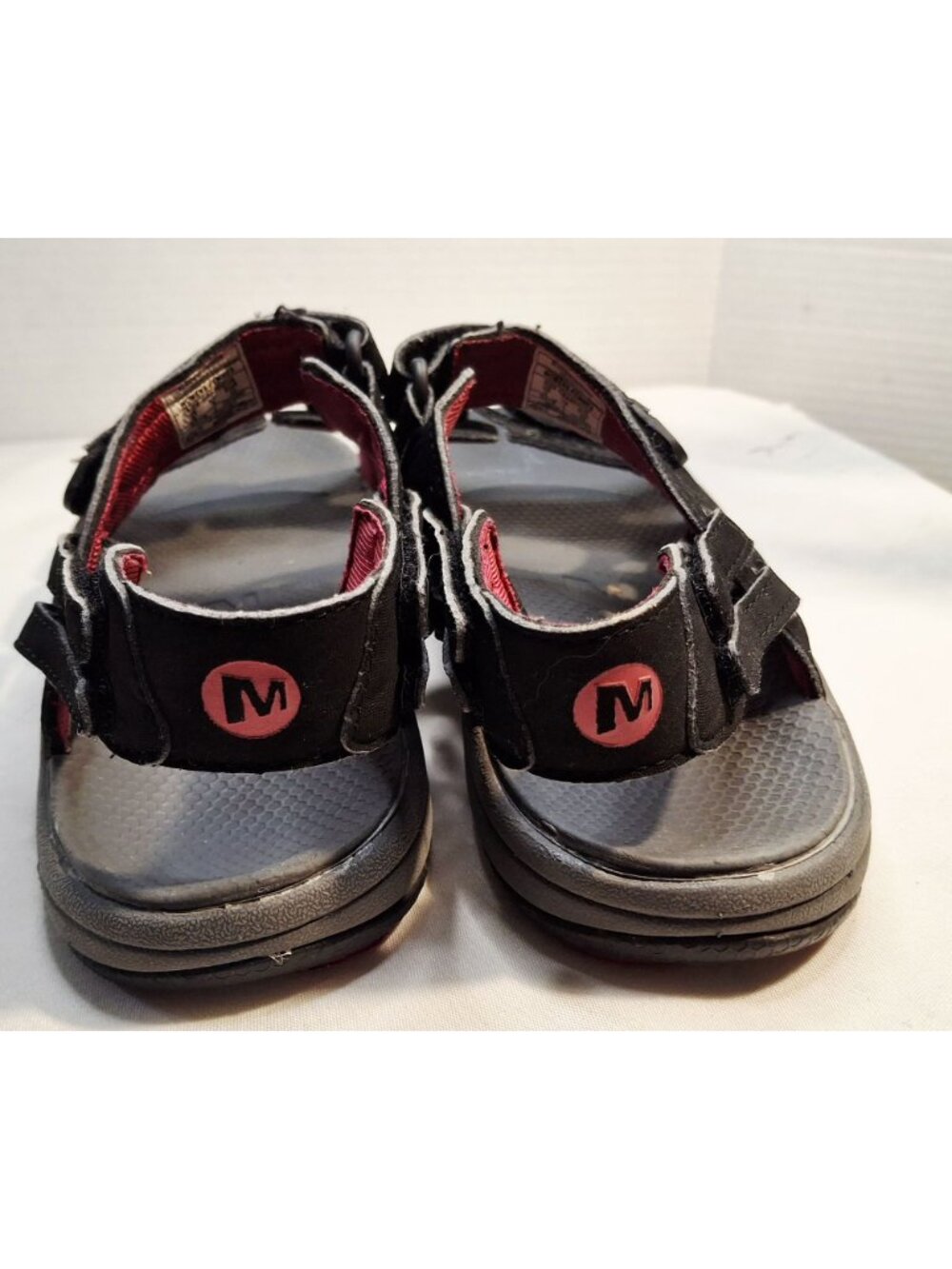 Merrell Womens Black & Red Adjustable Strap Sandals Size 8 US Comfortable Perfor - Picture 5 of 8